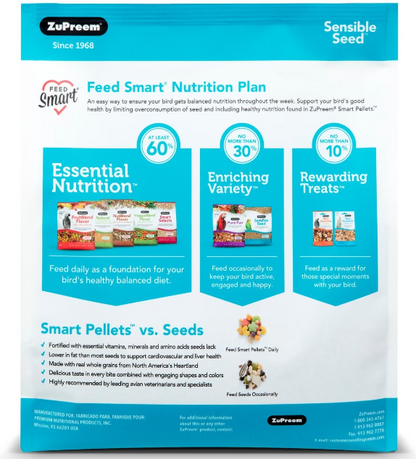 ZuPreem Sensible Seed Alimento para Pájaros Medianos 906 gr (2 lb)