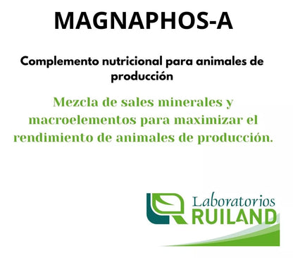 Ruiland Magnaphos-A - complemento nutricional para animales de produccion, Maxima rendimiento, 25Kg