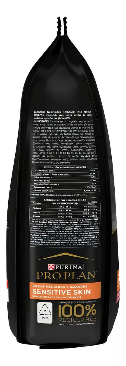 PROPLAN PERRO ADULTO SENSITIVE SKIN  RAZA MEDIANA Y GRANDE CON OPTIDERM 10 kg