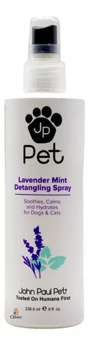 John Paul Pet-Spray desenredante de menta lavanda