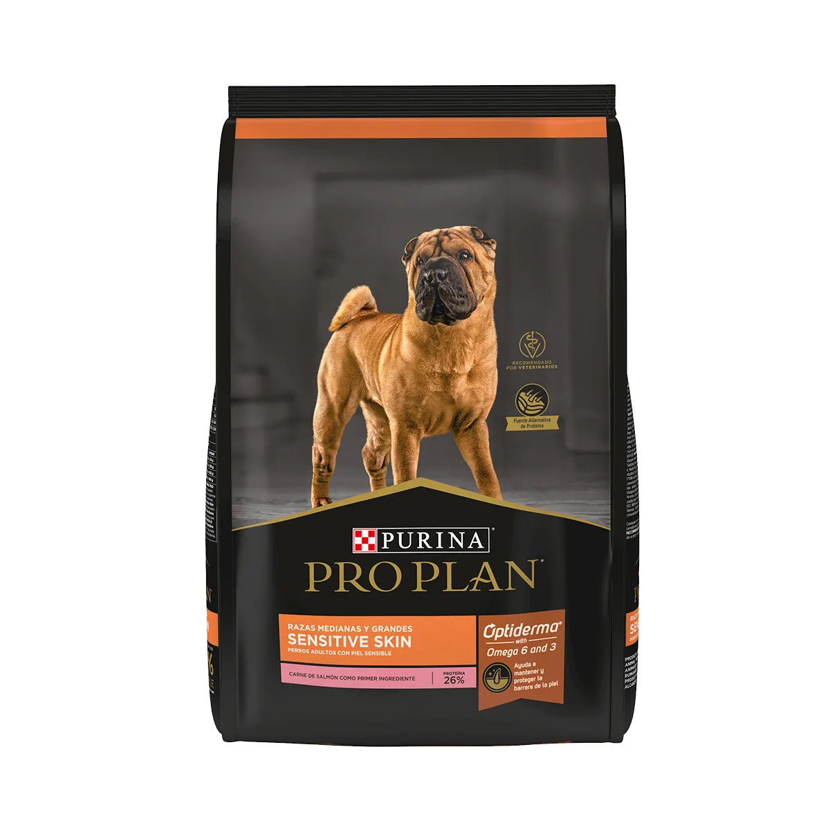 PROPLAN PERRO ADULTO SENSITIVE SKIN  RAZA MEDIANA Y GRANDE CON OPTIDERM 10 kg