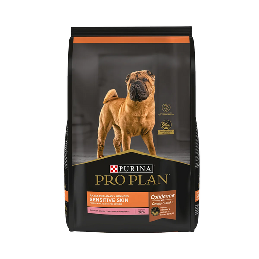 PROPLAN PERRO ADULTO SENSITIVE SKIN RAZA MEDIANA Y GRANDE CON OPTIDERM 13 kg