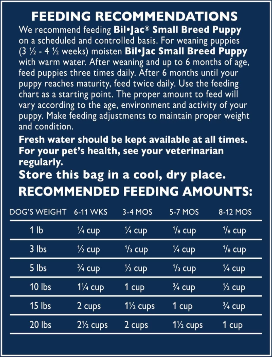 Bil-Jac Cachorro Raza Pequeña - 6 lb