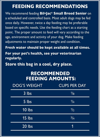 Bil-Jac Perro Senior Raza Pequeña