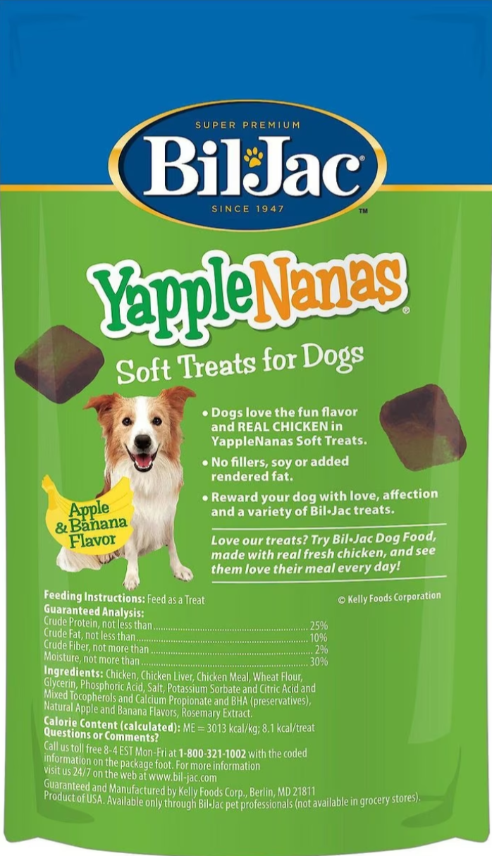 Bil-Jac Little Jacs Yapple-Nanas Premios de Entrenamiento para Perros
