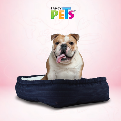 Fancy Pets Cama Económica Rectangular Suave y Resistente Para Perro (Telas Surtidas) - Petopia