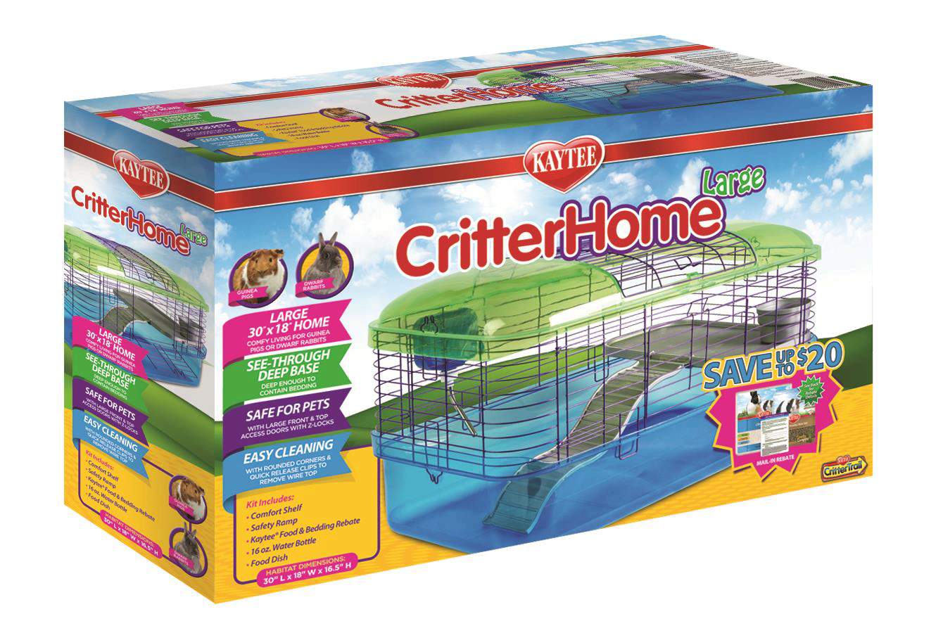 Kaytee Critterhome Hábitat Grande Para Mascotas
