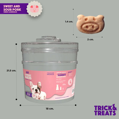 Bote Cerdito Agridulce (No incluye galletas) Contenedor Trick & Treats - Petopia