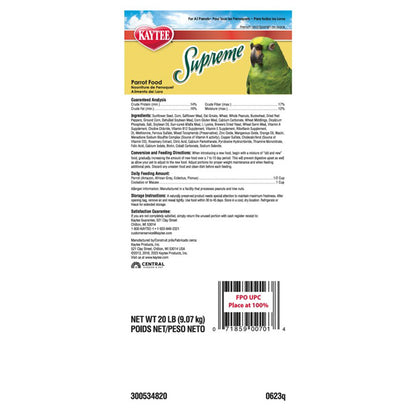 Alimento Supremo para Loros Kaytee 2.27 Kg (5 LB)